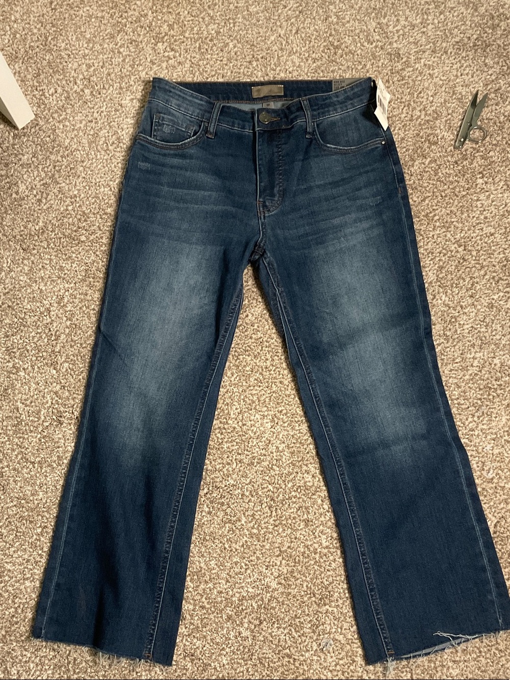 Kut from the Kloth Women's Wide-Leg Jeans in Dark Blue Wash